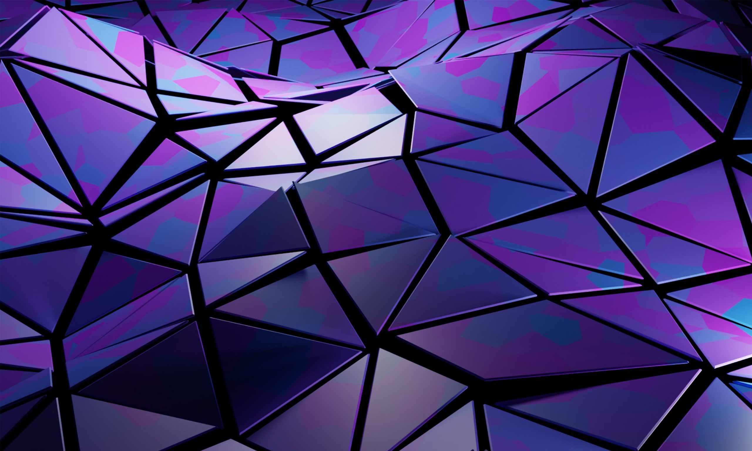 Abstract geometric purple and blue pattern