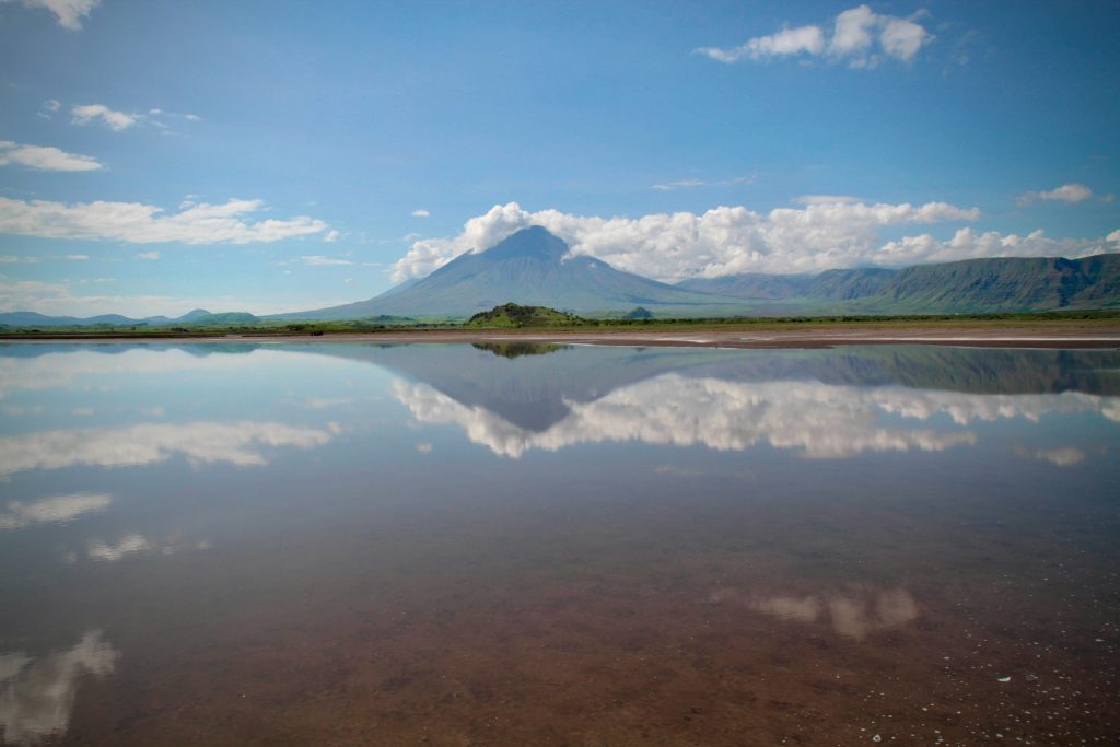 Reflection in Natron Lane, Tanzania