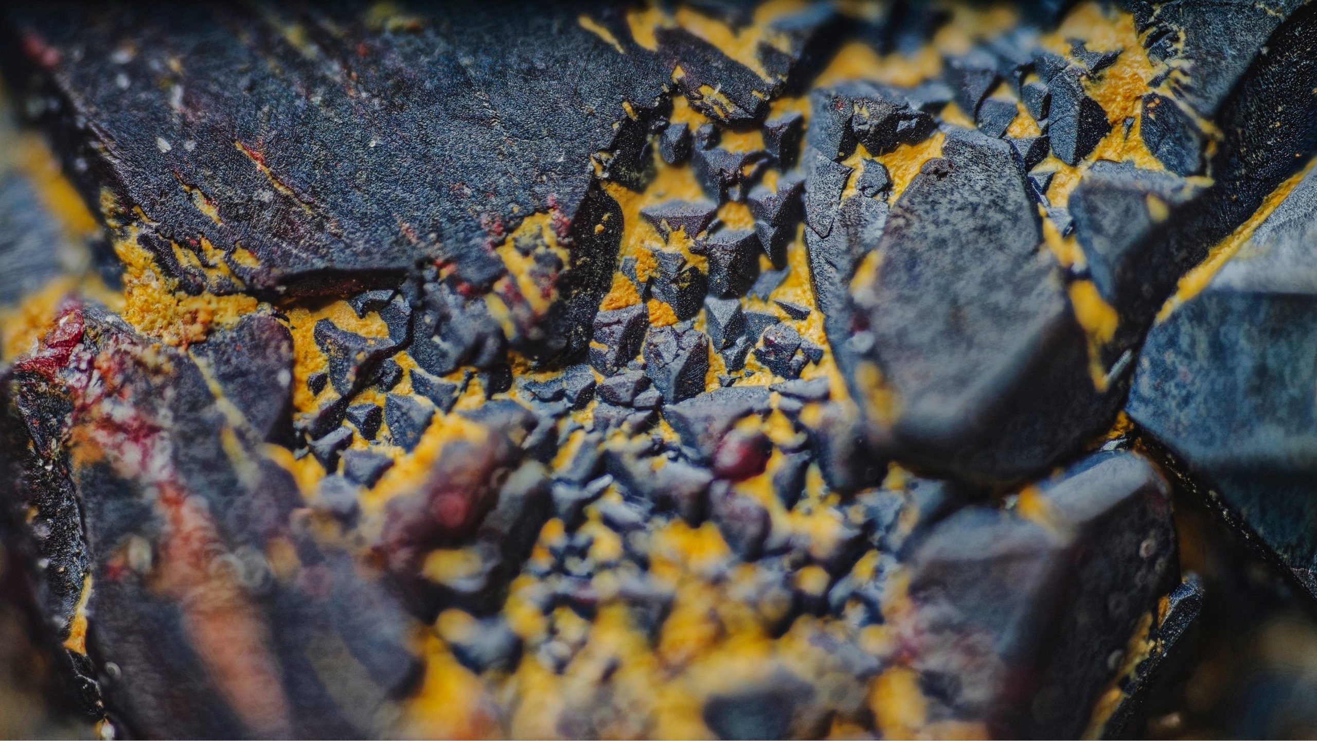 Graphite mineralisation in rock sampl