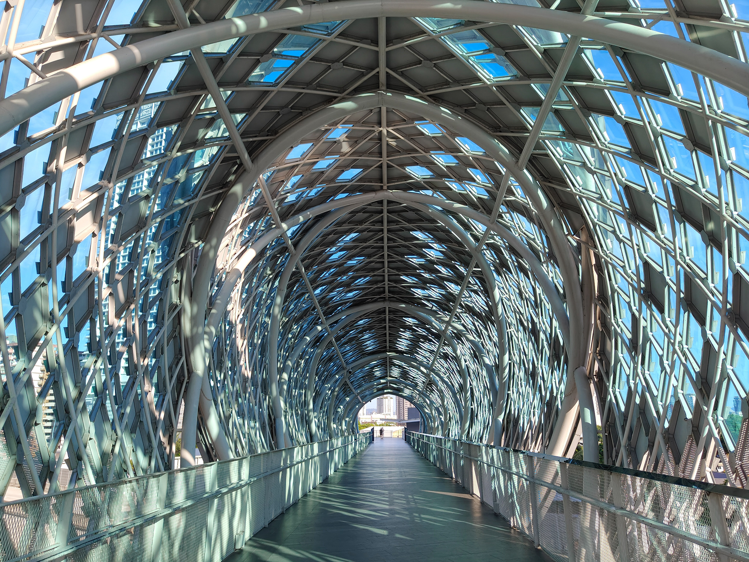 Modern architectural walkway
